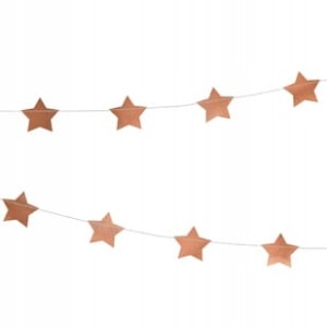 Girlanda gwiazdki różowe złoto 3,6m