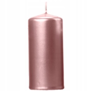 Świeca klubowa metalizowana różowe złoto