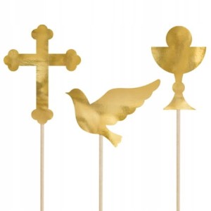 Toppery na tort I Komunia Święta 6x