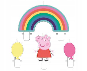 Świeczki Peppa Pig, 4 szt.