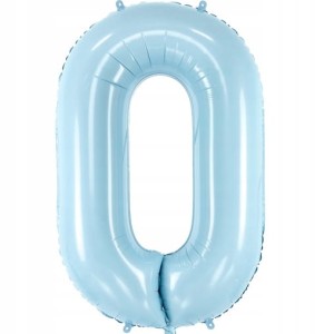 Balon foliowy cyfra 5, jasnoniebiesk 86 cm