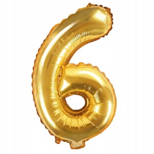 Balon foliowy cyfra 6,35cm
