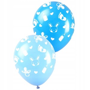 Balony Baby shower chłopiec 5 szt