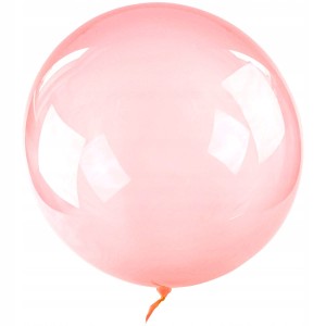 Balon bubble czerwony PVC okrągły 50cm