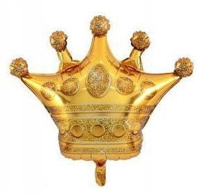 Balon foliowy złota korona