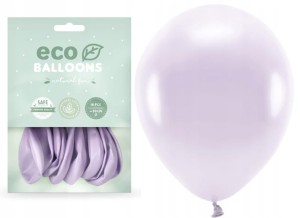 Balony Eco metaliczne liliowe 10 szt