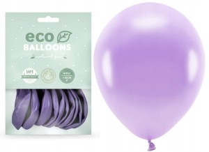 Balony Eco lawenda wrzos metaliczne  10szt