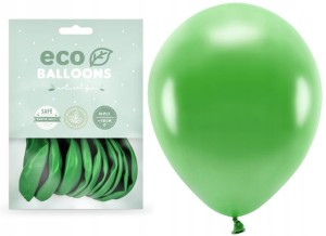 Balony Eco metaliczne zielone