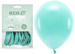 Balony pastelowe Eco ciemno miętowe  10szt