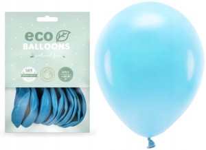 Balony Eco pastelowe jasno niebieskie 10x