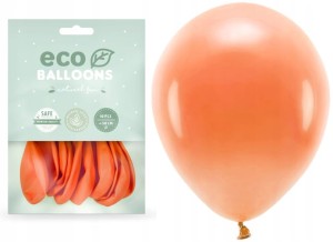 Balony Eco pastelowe pomarańczowe  10szt