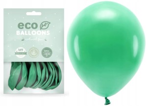 Balony Eco pastelowe zielone 10x