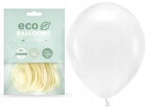 Balony Eco transparentne przeźroczyste 10 szt