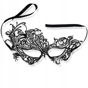 Maska wenecka zzarna