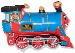 Balon foliowy Pociąg Lokomotywa 61cm