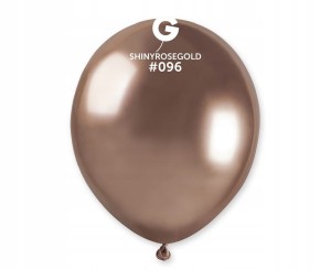Balony shiny różowe złoto glossy 100szt