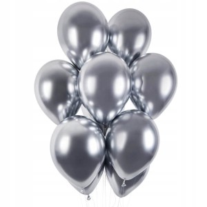 Balony chromowane  srebrne glossy