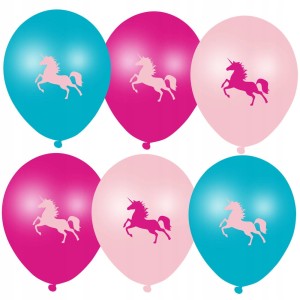 Balony  pastelowe jednorożec  6szt.