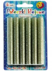 Klej do pistoletu na gorąco wkłady 11mm srebrny 6x