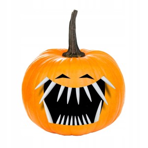 Halloweenowe zęby do dyni