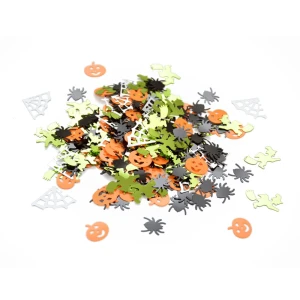 Upiorne konfetti Halloween duszki dynie pająki