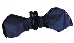 Szybujący nietoperz olbrzymi Halloween czarny 80cm
