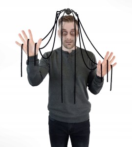 Dekoracja pająk z odnóżkami  80cm