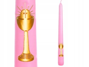 Świeca komunijna stożkowa stołowa  3szt