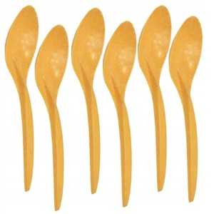 Łyżki ECO łyżeczki wielorazowe biokompozytowe 6szt