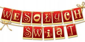 Baner Wesołych Świąt 170 cm