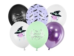 Balony Halloween Witch Hocus Pocus czarownica 6szt