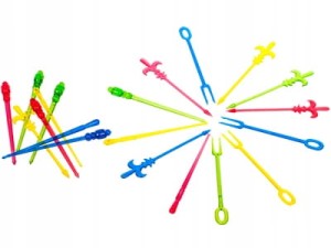 Kolorowe wykałaczki party picker 20 szt.