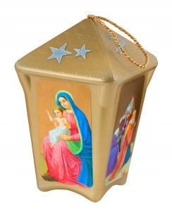 Lampion adwentowy świąteczny LED