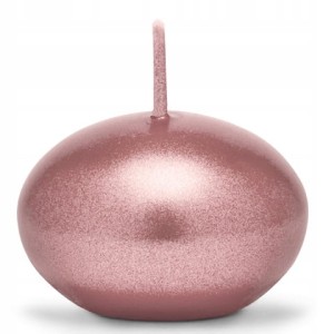 Świeca pływająca różowe złoto  4cm