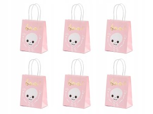 Torebka na prezent Boo, różowy, 14x18x8cm: 1 op./6 szt.