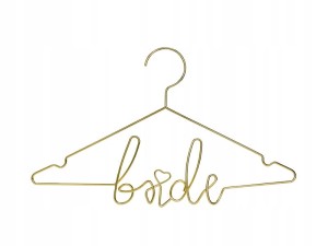 Metalowy wieszak Bride złoty