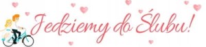 Nakładka tablicę rejestracyjną Jedziemy do ślubu
