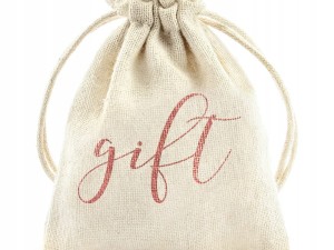 Woreczki bawełniane podziękowanie dla gości 10 szt