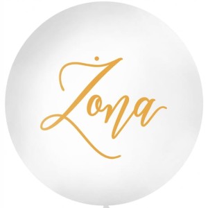 Balon okrągły napis Żona biały  1m