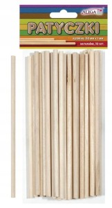 Patyczki naturalne kreatywne  150x5 mm 50szt