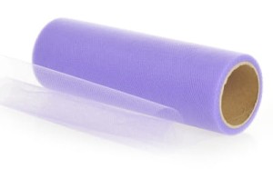 Tiul dekoracyjny liliowy