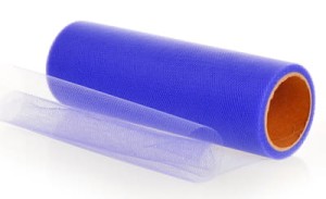 Tiul dekoracyjny granatowy