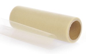 Tiul dekoracyjny kremowy