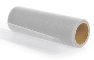 Tiul dekoracyjny jasnoszary