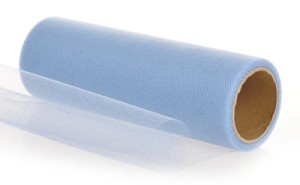 Tiul dekoracyjny błękitny