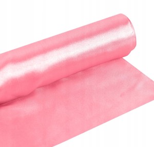 Satyna gładka różowa