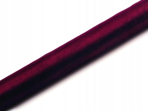 Organza gładka na rolce bordowa