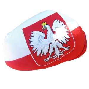Pokrowce na lusterka samochodowe Polska flaga 2szt