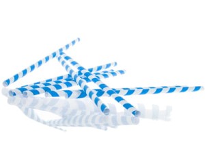 Dekoracyjne słomki papierowe (8 szt.)