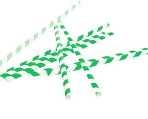 Dekoracyjne słomki papierowe (8 szt.)